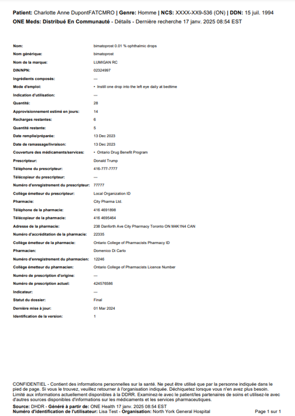 Exemple des details imprimer