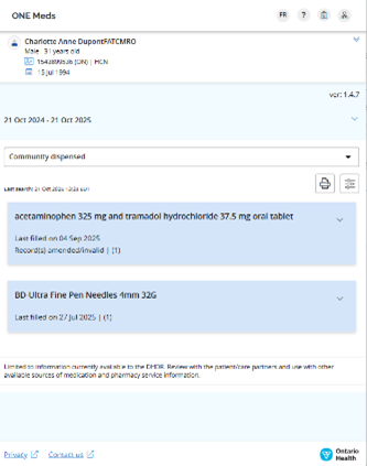 Sample screen with mobile group view