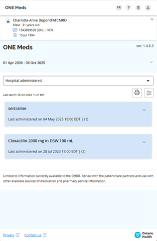 Sample screen with mobile group view