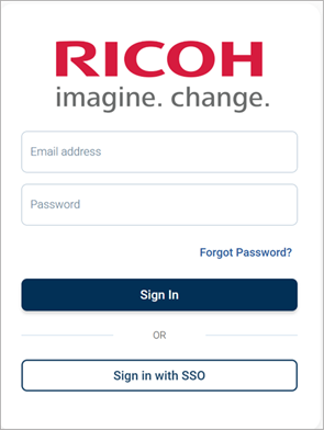 Exemple de page de connexion avec champs courriel et mot de passe